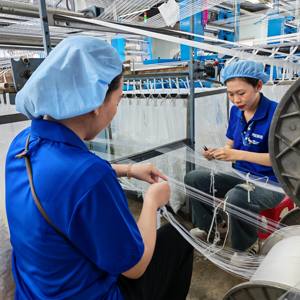 Sangle double face en velours avec lettres jacquard Newo Over Furniture Slip doux au toucher en maille pliable Taille de marque Personnalise le logo - Product Image 5