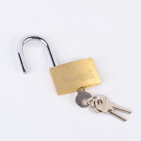 Rarlux Nouveauté Cadenas solide en laiton Corps en laiton Cylindre en laiton Cadenas fin en laiton