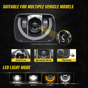Auto voiture 7x6 "5X7 pouces phare Led lampe faisceau scellé pour Chevy <span class=keywords><strong>Corvette</strong></span> <span class=keywords><strong>C4</strong></span> 1984-1996 accessoires - Product Image 5