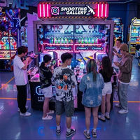 FUNSPACE Machine de jeu de tir d'arcade d'intérieur de haute qualité, à monnayeur/billets, avec cibles en fibre de verre et métal, style carnaval