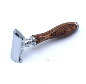 Rasoir en bambou écologique pour hommes, 60 pièces, manche en bois, sécurisé - Product Image 1