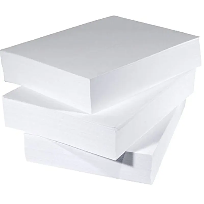 Papel de cópia para papel de papelão A4 tamanho letras de madeira virgem 70GSM OEM de alto brilho, 500 folhas/resma, fabricantes chineses