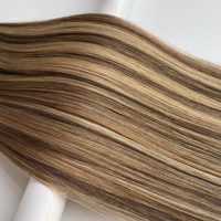 Extensions de cheveux naturels doublement étirés, qualité Remy supérieure, pointe plate # Tous les colorants peuvent être teints – Fournisseur de premier plan