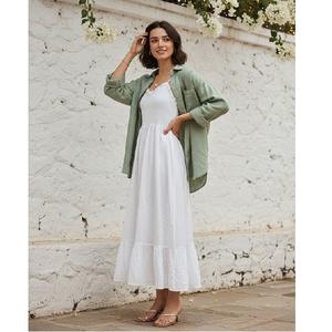 ชุดเดรสฤดูร้อนสไตล์ลำลองสำหรับผู้หญิง ผ้าเนื้อนุ่มสบาย น้ำหนักเบา เหมาะสำหรับไปเที่ยวชายหาด วันหยุดพักผ่อน หรือใส่ในชีวิตประจำวัน - Product Image 1