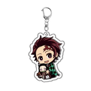 Porte-clés en acrylique <span class=keywords><strong>Demon</strong></span> <span class=keywords><strong>Slayer</strong></span> : Kamado Tanjirou, Agatsuma Zenitsu, Rengoku Kyoujurou, Sabito <span class=keywords><strong>Kibutsuji</strong></span>, <span class=keywords><strong>Muzan</strong></span> – Figurines pendentifs - Product Image 2