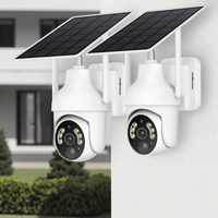 Panneau solaire mini en plastique 5W facile à installer, 27% d'efficacité, type C, pour caméras de sécurité, charge sans fil, support étanche