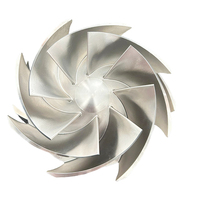 Service d'usinage CNC 5 axes pour turbine à impeller en acier inoxydable sur mesure, roues de travail 316Ti, impeller de pompe à eau usiné CNC
