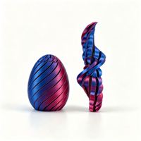Best Value Premium PLA 3D Printed Spiral Fidget Egg with 13.8cm Height - OEM/ODM Available