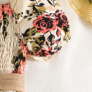 Abito Estivo per Ragazze Adolescenti 2024, Nuovo Design alla Moda, Vendita Calda, <span class=keywords><strong>Abbigliamento</strong></span> per Bambini, Vestito a Maniche Corte con Stampa Floreale per Ragazze Più Grandi - Product Image 5