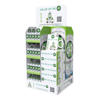 Support d'affichage en carton pliable haut de gamme personnalisé à faible MOQ, design 3D, promotionnel pour supermarché, boissons, vin, style moderne, facile