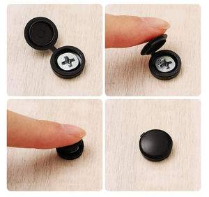 Cache-vis articulés en plastique, couvercles rabattables <span class=keywords><strong>pour</strong></span> vis, capuchons à clipser <span class=keywords><strong>pour</strong></span> vis, couvercles à bascule <span class=keywords><strong>pour</strong></span> rondelles - Product Image 4