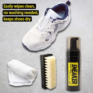Espuma Limpiadora de Zapatos, Quitamanchas de Limpieza en Seco, 150 ml, Limpiador de Zapatillas y Botas sin Agua con Cepillo y Paño - Product Image 2