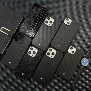 Nhà Máy Thiết Kế Cao Cấp Pebble Da Đầy Đủ Bọc Lại Bìa Điện Thoại Trường Hợp Kim Loại Khung Cho <span class=keywords><strong>Iphone</strong></span> 12 Pro - Product Image 1