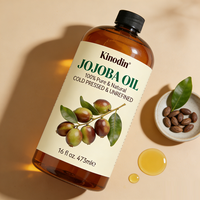 Huile de Jojoba 16oz : Soin Nourrissant, Hydratant et Réparateur pour Cheveux et Cuir Chevelu, Épaississant et Anti-Casse, pour des Cheveux Brillants