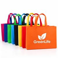 Tas Belanja Non Woven Custom Logo Heat Sealed, Reusable PP Tote untuk Toko Pakaian, Butik, dan Kemasan Hadiah