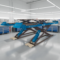 Autec 3500 kg, élévateur à ciseaux hydraulique monocylindre, modèle QJY-S2E, certifié CE, usage commercial |   Durée de vie supérieure à 10 ans, levage complet