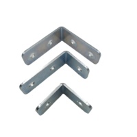 Supports d'angle en L en acier galvanisé sur mesure pour étagères, fabrication de tôlerie OEM, estampage certifié IATF16949 de la marque HDF