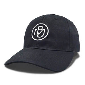 Casquette de baseball ajustée pour homme en coton noir, avec logo rond brodé, qualité supérieure, faible MOQ, vente en gros - Product Image 6