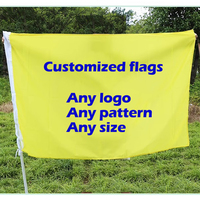 Drapeau personnalisé avec logo 3x5 pieds - Vente en gros de drapeaux personnalisés en polyester 100D pour événements publicitaires, impression numérique, prix d'usine