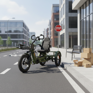 <span class=keywords><strong>Tricycle</strong></span> Électrique Adulte 2026 à Carrosserie Ouverte, 3 Roues, Double Moteur, Vitesse Max 40km/h, <span class=keywords><strong>pour</strong></span> <span class=keywords><strong>Personnes</strong></span> Âgées et <span class=keywords><strong>Handicapées</strong></span>, Batterie 48V 2000W 152Ah - Product Image 1