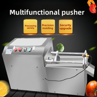 Tijdbesparende, efficiënte, gemotoriseerde, commerciële, multifunctionele groente- en fruitsnijmachine, strokenvormig, roestvrij staal, hoogwaardig