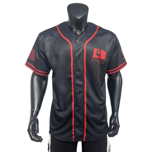 Großhandel Oem Sublimation Plain Blank <span class=keywords><strong>Vintage</strong></span> Sublimation Black <span class=keywords><strong>Baseball</strong></span> <span class=keywords><strong>Jersey</strong></span> - Product Image 1