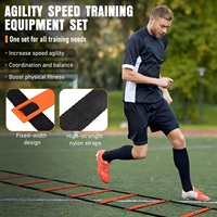 Ensemble d'équipements d'entraînement de vitesse avec échelle d'agilité professionnelle, obstacles, parachutes et cônes pour le football, le soccer et la remise en forme