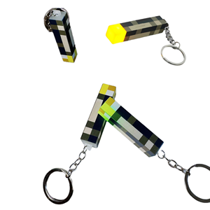 Llavero LED My-worlded, Colgante Creativo de Dibujos Animados Mine-Craftted, Accesorios de Juego, Llavero LED <span class=keywords><strong>Mycraft</strong></span>, Pequeños Regalos, Colgante para Bolsa - Product Image 1