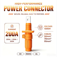 Connecteur de stockage d'énergie étanche IP67 1500V 200A 250A 300A, prise de borne de batterie pour système de barre de distribution d'énergie solaire ESS