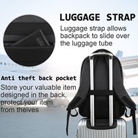 Voyage d'affaires antivol mince Durable USB Port de charge sac à dos pour ordinateur portable résistant à l'eau collège sac d'ordinateur convient à 15.6 ordinateur portable