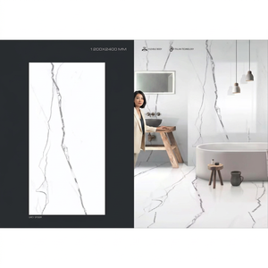 Baldosas de porcelana con diseño Crema de 1200x2400 mm para proyectos de revestimiento de paredes y pisos interiores de lujo - Product Image 3