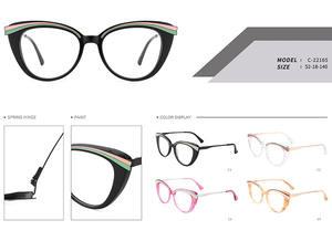 2025 nouveau Design unisexe acétate optique lunettes cadre haute qualité oeil de chat sourcil étudiant lunettes <span class=keywords><strong>tendance</strong></span> lunettes en gros - Product Image 4