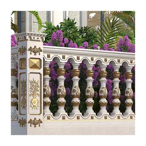 High Quality Custom mold for concrete cement balcony handrail fencing pole post balustrade colonne rail fence barrier vase mould