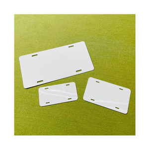 Placas <span class=keywords><strong>de</strong></span> matrícula <span class=keywords><strong>de</strong></span> aluminio personalizadas, color blanco brillante, sublimación, en blanco, tres tamaños, 12 ''x 6'' - Product Image 4