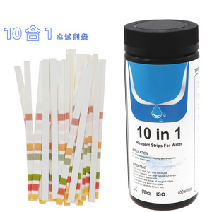 Tiras reactivas para análisis de agua 10 en 1, 100 unidades, multiparámetro, para detección de la calidad del agua potable de piscinas y estanques - Product Image 2