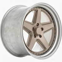 Jantes forgées en alliage à cinq branches de 21, 22, 23, 24 pouces avec logo personnalisé, 5X120 5X130, brossées, 2 pièces, pour BMW X6 Macan G63