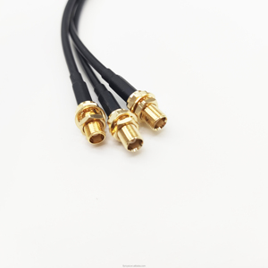 Tùy chỉnh RF đồng trục truyền thông cáp mở rộng RP <span class=keywords><strong>SMA</strong></span> nữ để MMCX nam rg178 loạt - Product Image 3