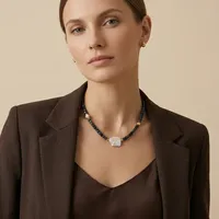 Collier artisanal Bingxin pour femme, perles de rocaille colorées, coquillages et breloques en perles, pierres délicates, idéal pour les vacances d'été à la plage