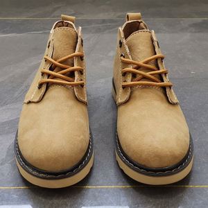 New Style High Quality Custom Ankle <b>Boots</b> Men's Suede Leather Lace up Round Toe Sports <b>Boots</b> - Product Image 6