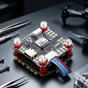 ชุดควบคุมการบิน <span class=keywords><strong>SKYSTARS</strong></span> Factory <span class=keywords><strong>F405</strong></span> 55A F4 FC 4in1 ESC Stack 3-6S Lipo BMI270 Betaflight Dshot600 RC พลาสติก สำหรับแข่ง FPV - Product Image 1