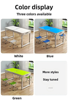 Mesa Plegable de Aluminio con Altura Ajustable y Asa de Transporte para Picnic al Aire Libre, Camping y Mesa Plegable Portátil Tipo Maleta