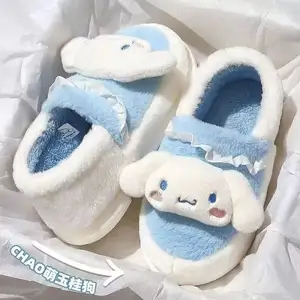 Dernier modèle Chaussons populaires de grande qualité pour fille en peluche douce Chaussons chauds d'hiver pour l'intérieur et l'extérieur