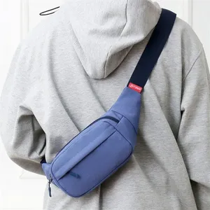Sac <span class=keywords><strong>banane</strong></span> unisexe 2026 <span class=keywords><strong>en</strong></span> nylon, forme oreiller, décontracté, pour téléphone, sac de taille, petit sac à bandoulière croisé - Product Image 3