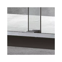 Porte coulissante en verre trempé Baide pour salle de bain, avec poignée, pour douche, sauna, hammam, cabine de douche intérieure