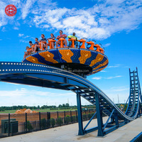Attractions de parc d'attractions extérieur personnalisées : Manèges OVNI volants à sensations fortes avec éclairage LED à vendre