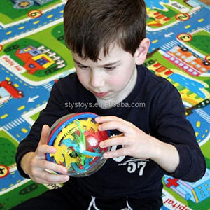 Jeux de réflexion magiques, boule de <span class=keywords><strong>labyrinthe</strong></span>, <span class=keywords><strong>jeu</strong></span> de sphère de <span class=keywords><strong>labyrinthe</strong></span> 3D, 100 défis de puzzle de <span class=keywords><strong>labyrinthe</strong></span> - Product Image 3