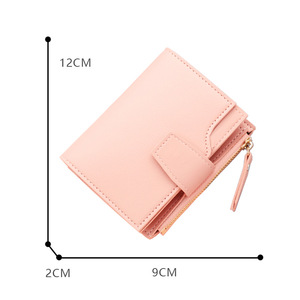 Portafoglio da donna corto con chiusura a zip: contiene carte, contanti e una foto. Personalizzabile con il tuo logo. - Product Image 2