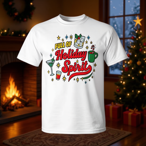 T-shirt rétro aux boissons de Noël plein d'esprit festif - Product Image 3