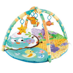 Juego redondo de algodón suave para padres e hijos, estera de juego para bebés - Product Image 1