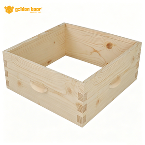 กล่องรังผึ้งแบบ Langstroth 10 เฟรม, กล่องรังผึ้งแบบ Dovetail Joint พร้อมหูหิ้ว อุปกรณ์การเลี้ยงผึ้ง - Product Image 1
